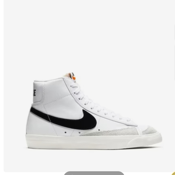 Nike Other - Nike Unisex White Blazer '77 High-Top Sneakers with Black Logo
